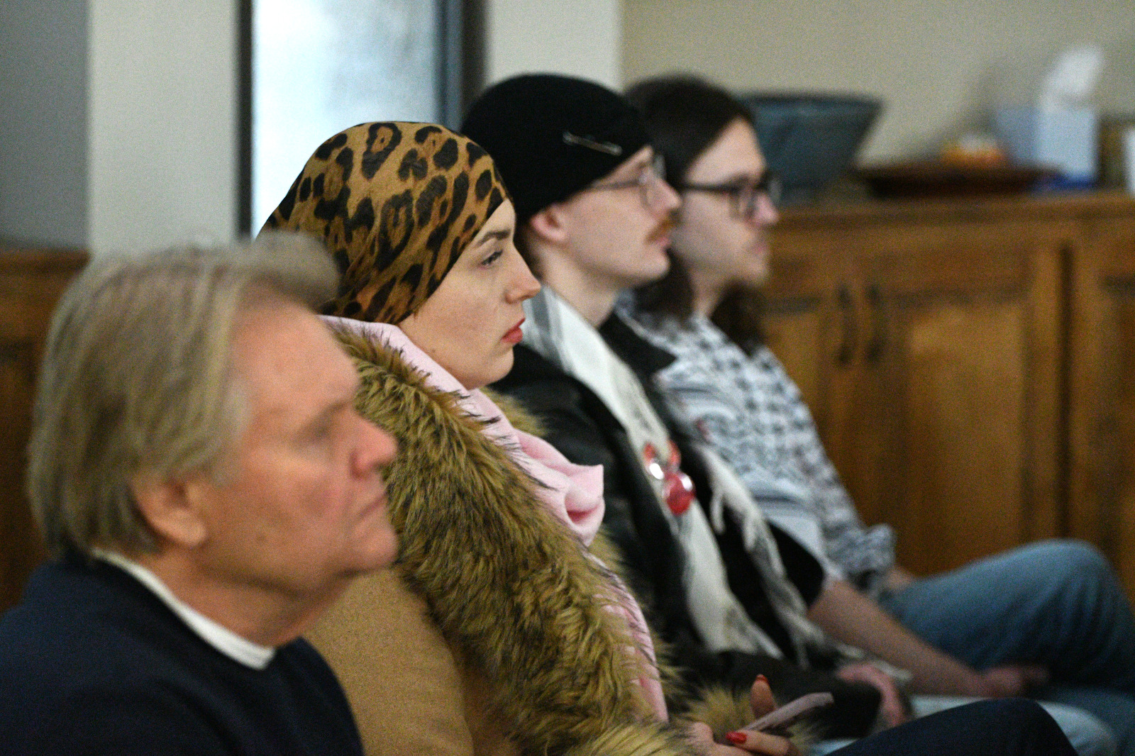 Staff Photo by Robin Rudd / The audience listens to speakers during a Human Rights Day event at the Unitarian Universalist Church.