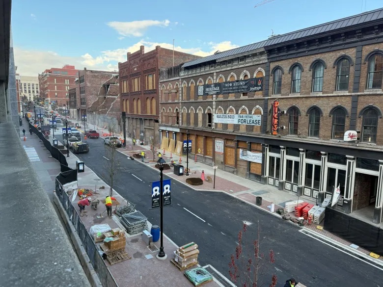 Nashville's Second Avenue is shown in December 2025, (Martin B. Cherry/Nashville Banner)