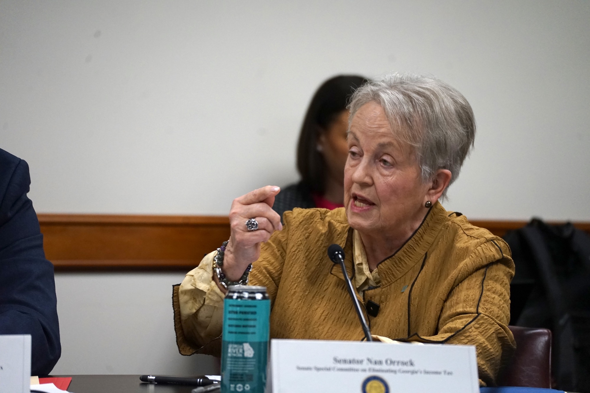 Atlanta Democrat Sen. Nan Orrock pushed back against the proposed income tax credit on Jan. 7, 2026, in Atlanta, saying that the state should instead focus on addressing gaps in education and rural health care. (Alander Rocha/Georgia Recorder)