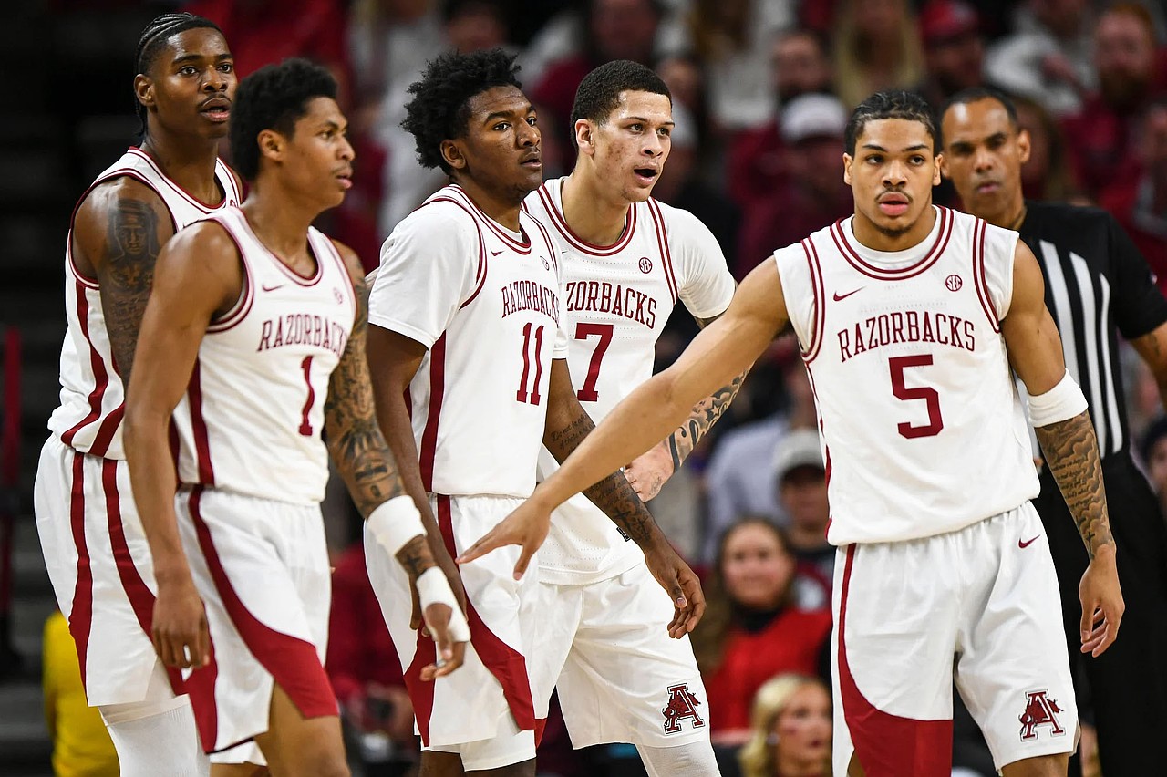 Roy Jr Razorbacks Razorbacks run past Commodores 93-68 in SEC play at Bud Walton ...