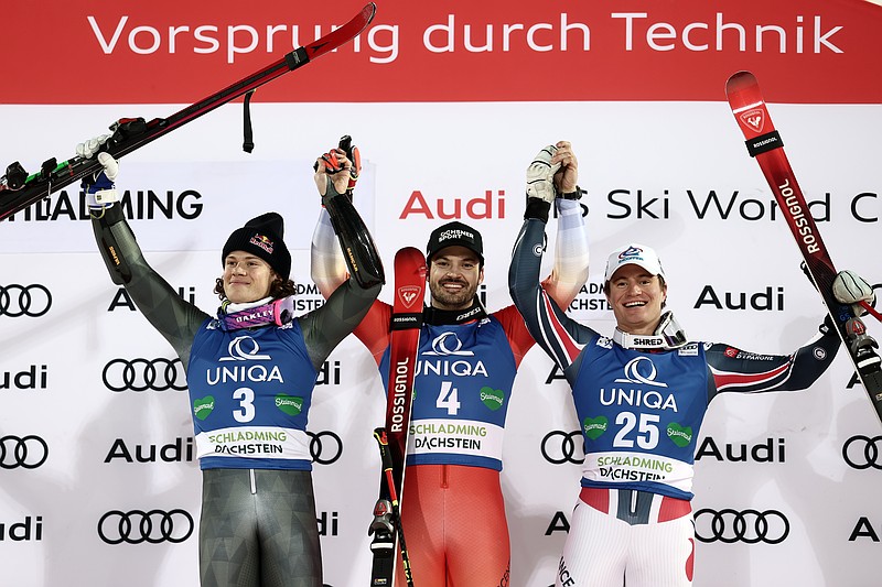Swiss skier Meillard wins last GS before Olympics and denies Pinheiro  Braathen 2nd win for Brazil | Texarkana Gazette