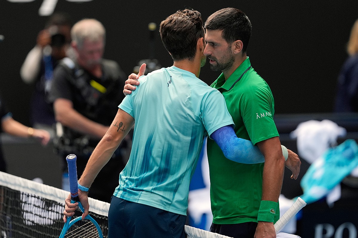 Novak Djokovic admits being lucky to reach semifinals in Melbourne