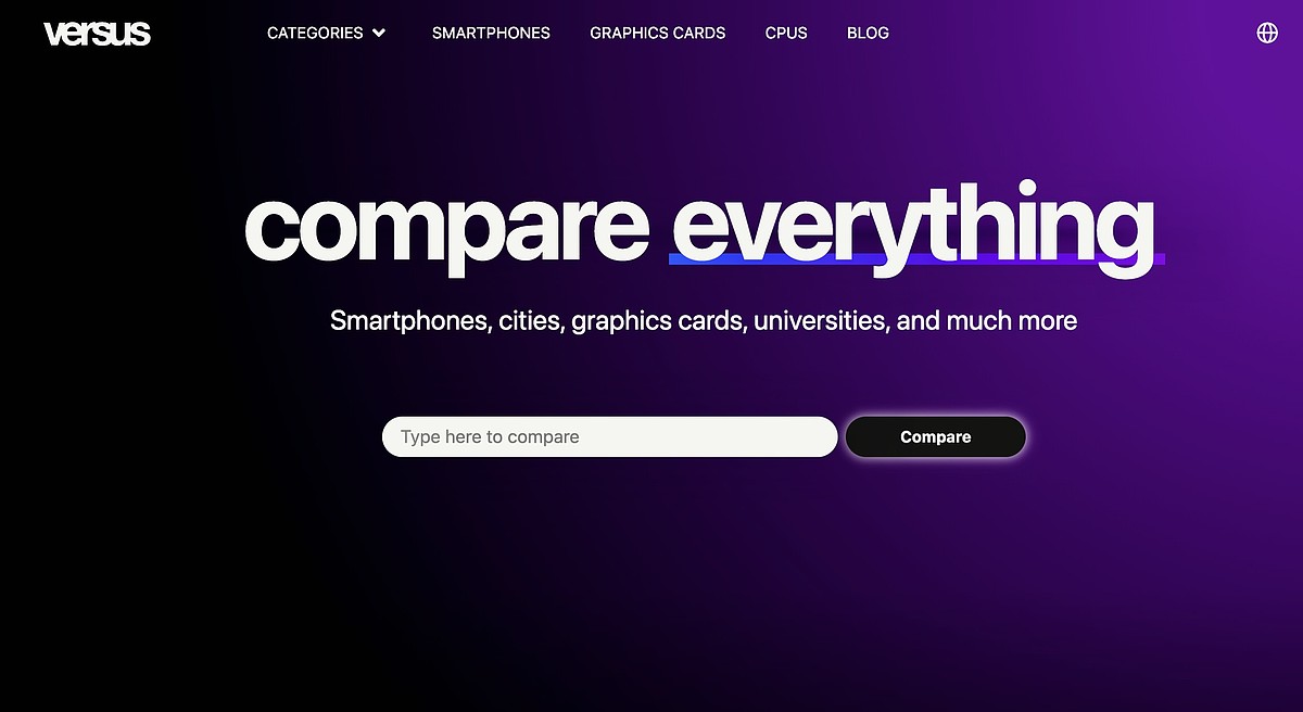 STAFF PICK | Versus.com valuable tool for comparison shopping