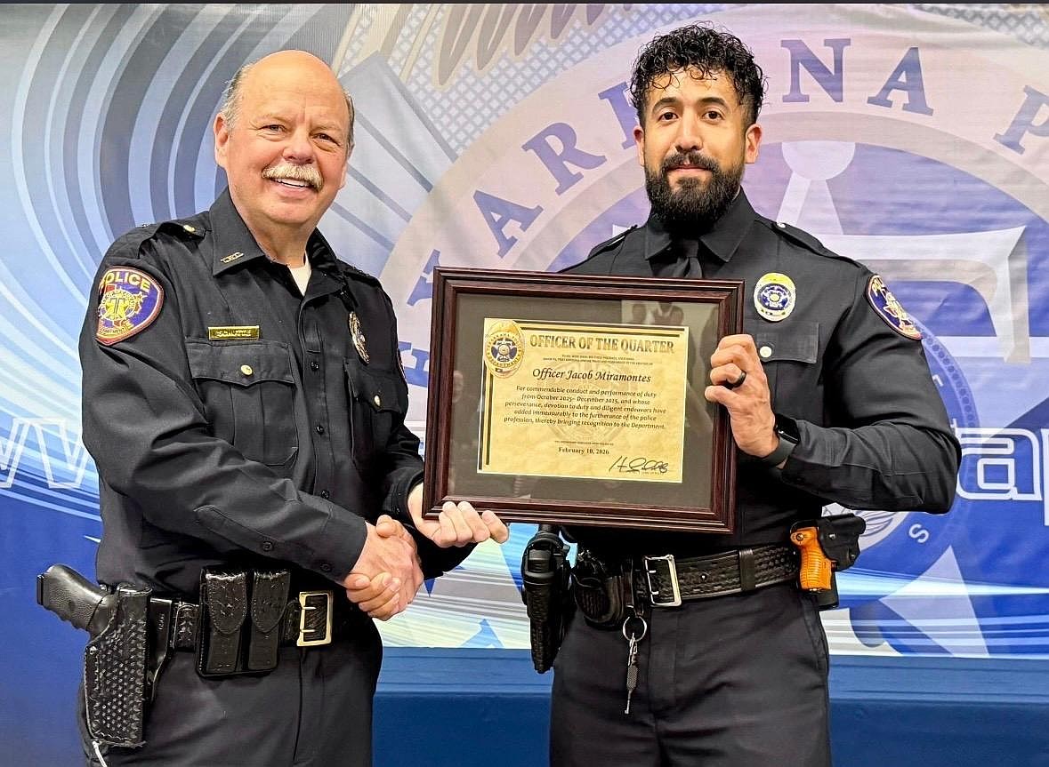 Miramontes named TTPD Officer of the Quarter | Texarkana Gazette