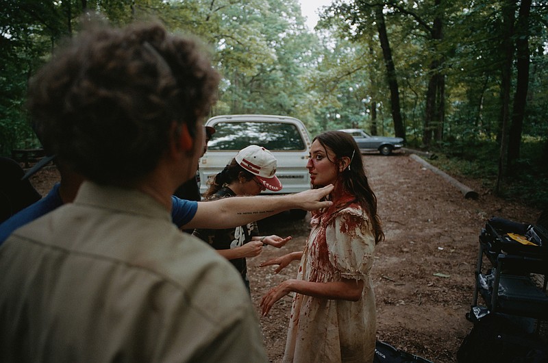 Contributed Photo / Actor Fabianne Therese is seen on set of 