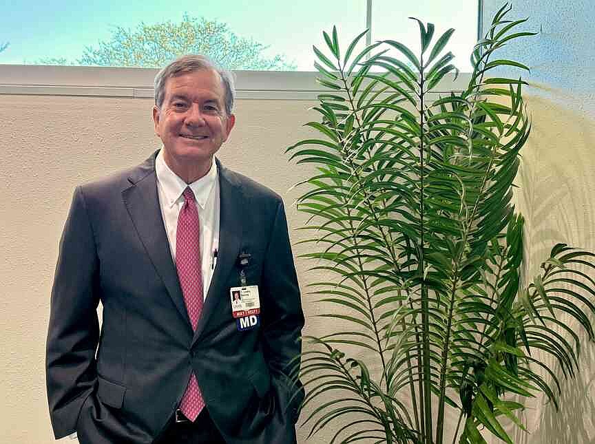 UAMS Chancellor Dr. Lowry Barnes visits El Dorado hospital