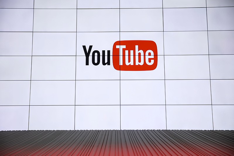 A YouTube sign is displayed at the YouTube Space LA venue in Los Angeles on Feb. 28, 2017. MUST CREDIT: Bloomberg photo by Patrick T. Fallon.