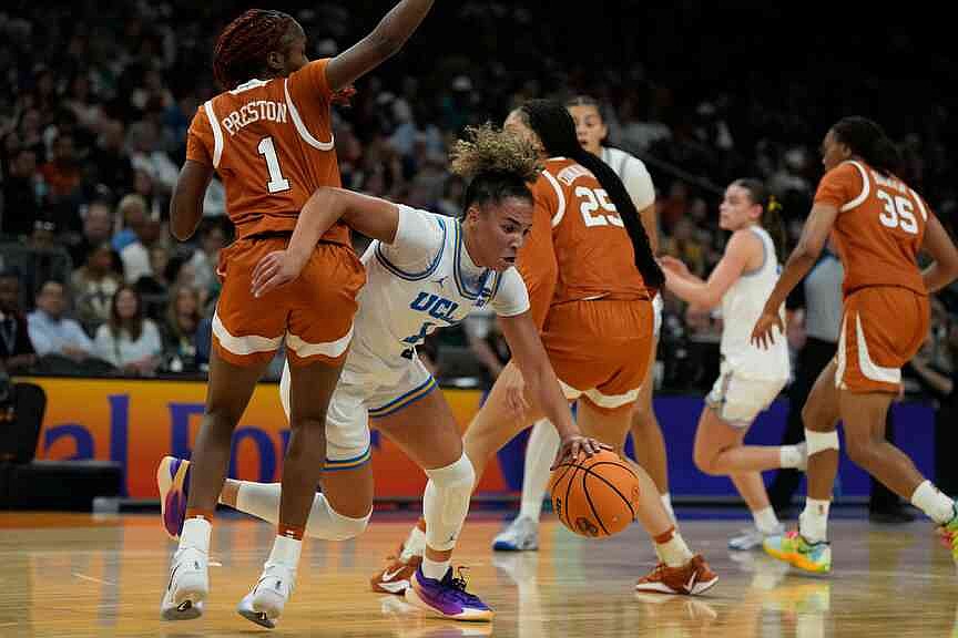 WOMEN’S FINAL FOUR | UCLA withstands Texas’ late charge, reaches first ...