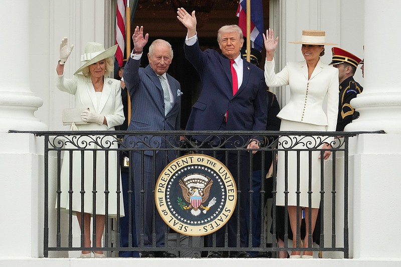 Trump and Charles greet each other warmly and meet in Oval Office on a ...