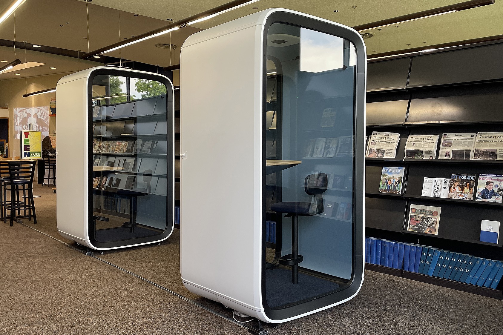 New Texarkana Public Library study pods offer quiet, privacy ...