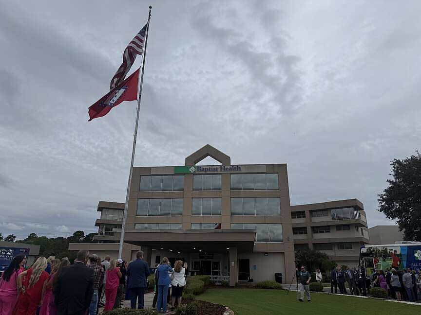 New sign revealed and ribbon cutting held at Baptist Health Care - El Dorado