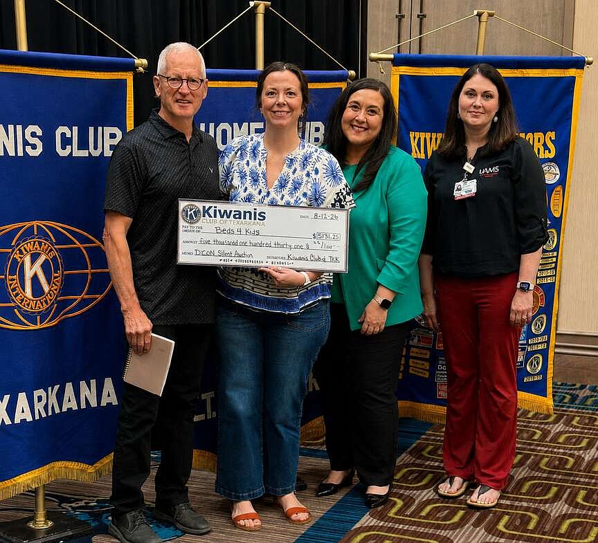 Texarkana Kiwanis Club donates more than $5,000 to Beds for Kids