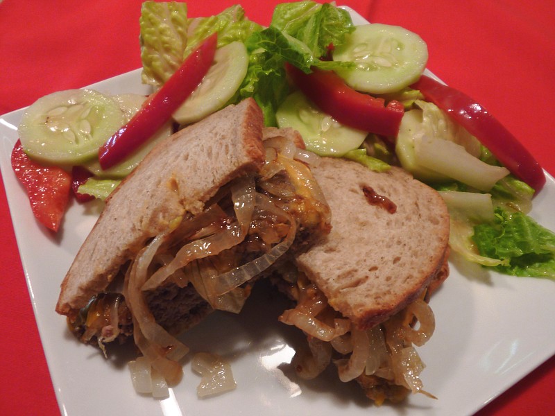 Try this patty melt with a side of pickle relish salad Chattanooga