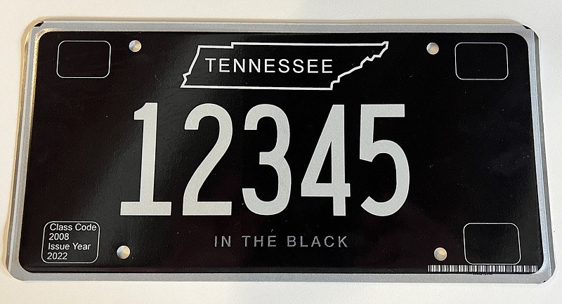 Contributed photo by Millennial Debt Foundation / All-black license plates will hit the roads later this year after the Millennial Debt Foundation went through a process to get them issued.