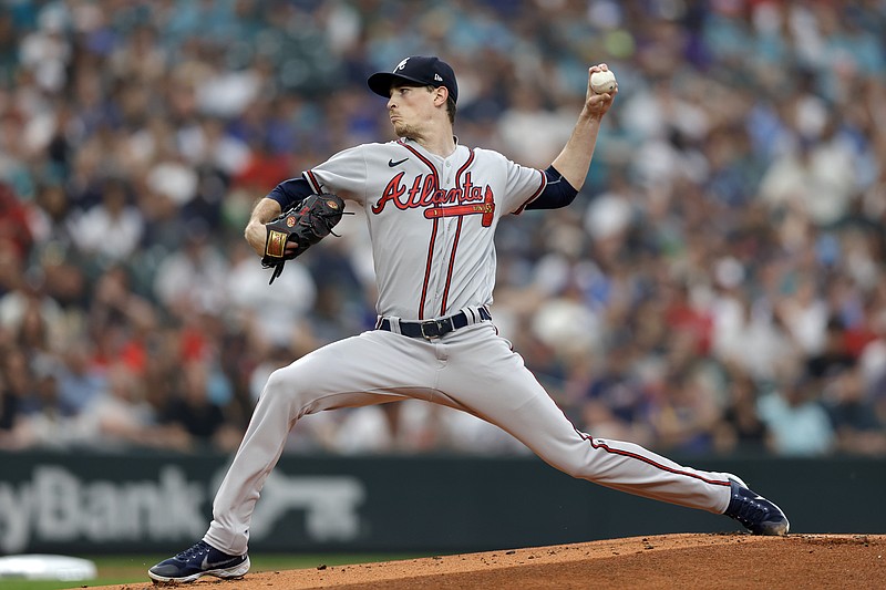 AP photo by John Froschauer / Atlanta Braves starter Max Fried was mostly solid in a six-inning outing Saturday night against the Seattle Mariners, but he gave up a pair of solo home runs that proved costly in a 3-1 loss.