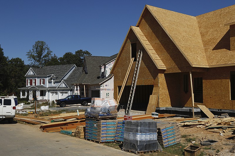 Staff file photo / A home start is under construction in the Black Creek Mountain subdivision in the Lookout Valley area of Chattanooga in 2017.