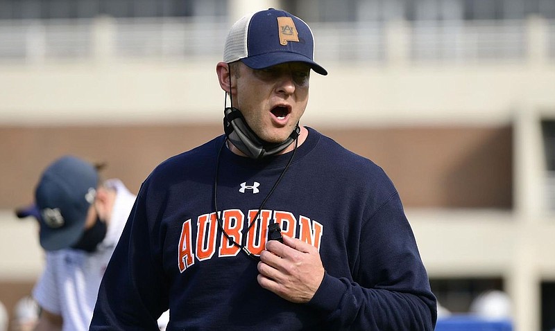 Auburn photo by Todd Van Emst / Auburn second-year coach Bryan Harsin has an 8-8 record with the Tigers following Saturday’s 41-12 home loss to Penn State.