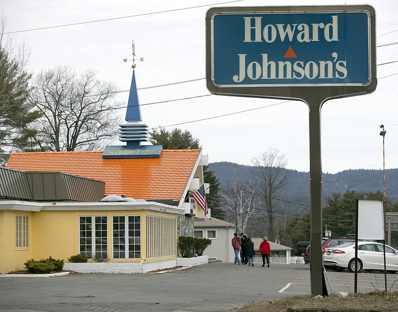 In this April 8, 2015, photo, customers walk into Howard Johnson’s Restaurant in Lake George, N.Y. The chain’s last remaining restaurant, it closed earlier this year. /AP Photo/Mike Groll