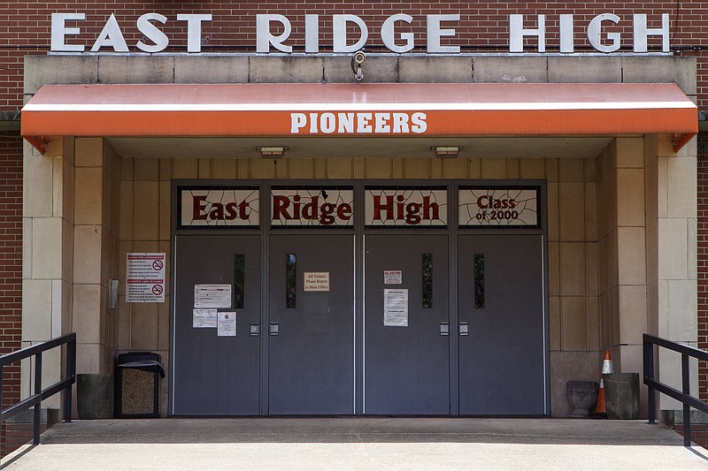 Staff photo / East Ridge High School, located at 4320 Bennett Road, is seen on Thursday, July 25, 2019 in East Ridge, Tenn.