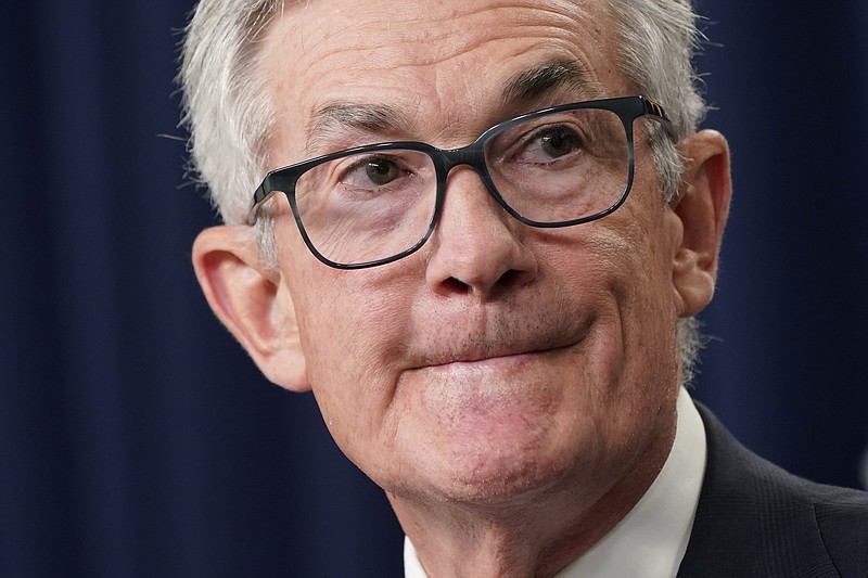 AP Photo / Federal Reserve Chair Jerome Powell listens to a question as he speaks at a news conference Wednesday at the Federal Reserve Board Building, in Washington. Intensifying its fight against chronically high inflation, the Federal Reserve raised its key interest rate by a substantial three-quarters of a point for a third straight time, an aggressive pace that is heightening the risk of an eventual recession.