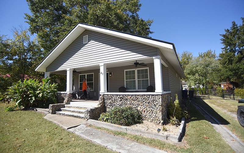 Staff Photo by Matt Hamilton / A rental home belonging to Donna Morgan in Chattanooga is shown on Friday.