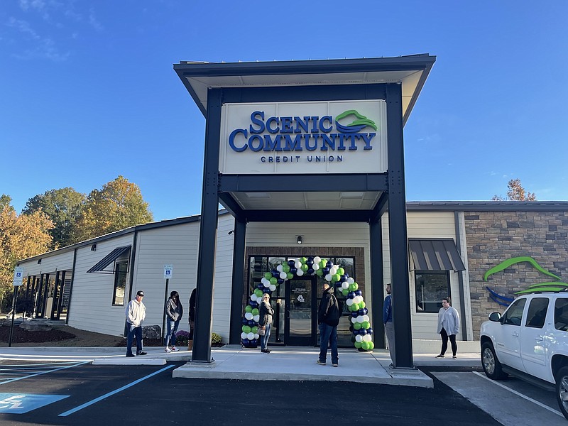 Photo by Dave Flessner / Scenic Community Credit Union celebrated the grand opening of its newest branch in East Brainerd on Thursday, Oct. 20, 2022.