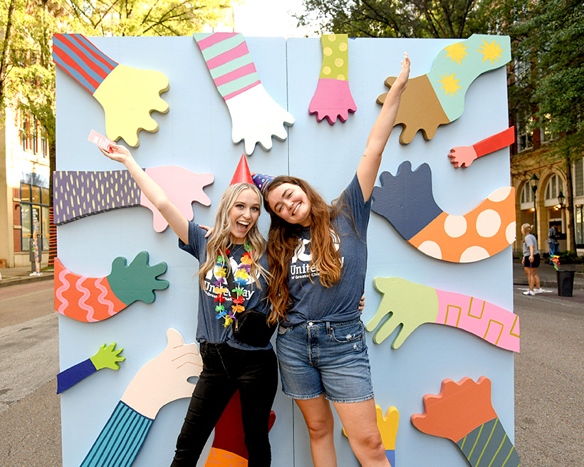 Photo by Mark Gilliland / Jaylyn Kimbro and Taylor Schepers