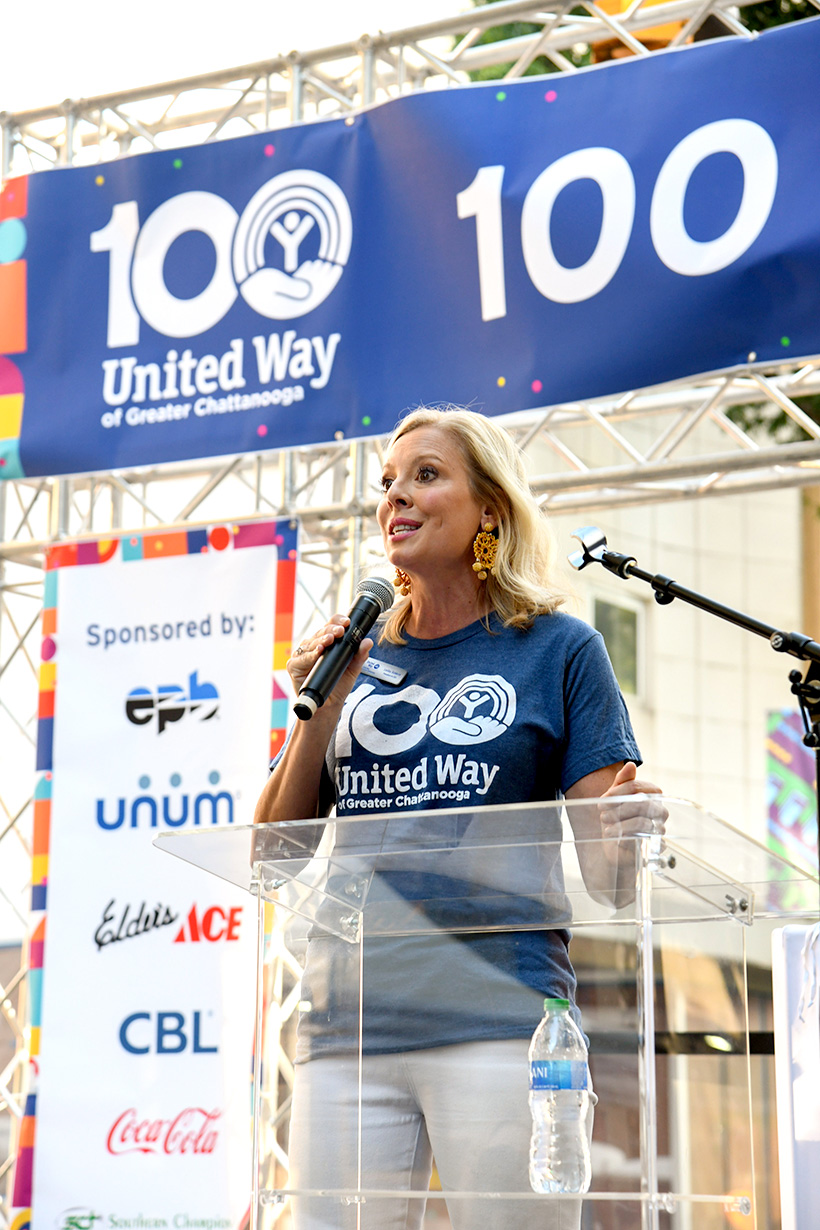 Photo by Mark Gilliland /  United Way of Greater Chattanooga President and CEO Leslie Scearce