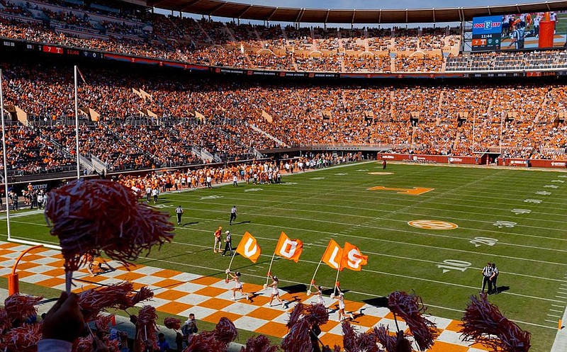 Tennessee Athletics photo / Tennessee’s 46 touchdowns through seven games and the TV timeouts that have followed are among the factors leading to Volunteers contests lasting an average of more than three hours and 43 minutes.