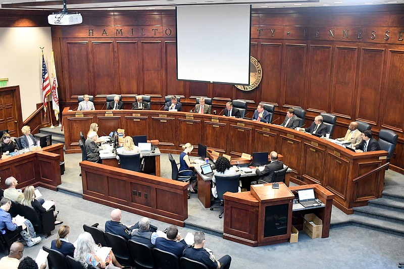 Staff Photo by Robin Rudd / The regular meeting of the Hamilton County Commission was held on Sept. 21, 2022.