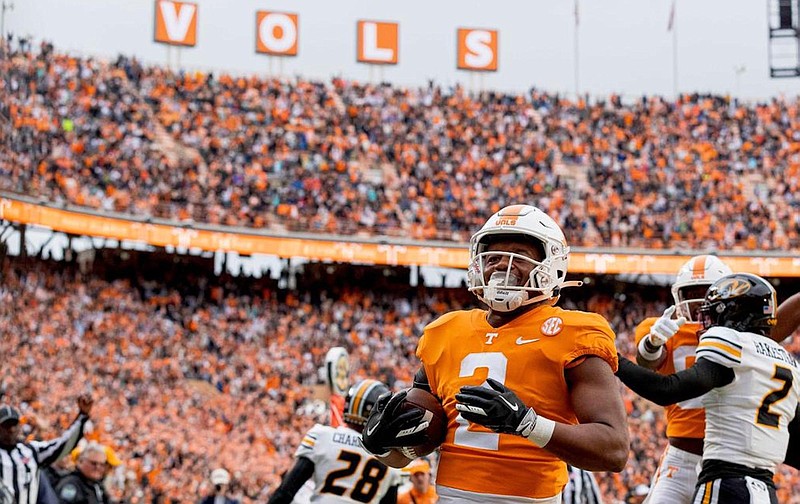 Tennessee Athletics photo / Running back Jabari Small and the Tennessee Volunteers remained at No. 5 this week in the College Football Playoff rankings.