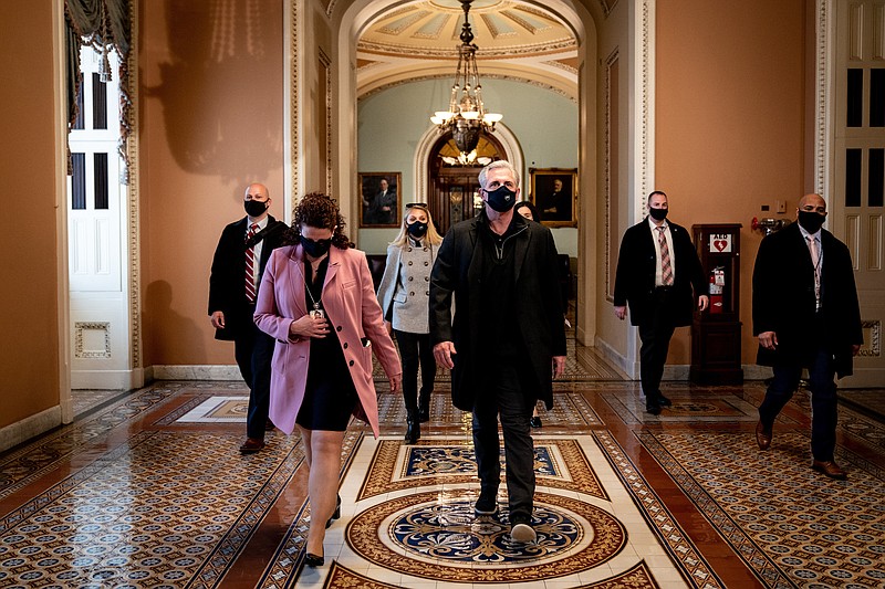 File photo/Erin Schaff/The New York Times / House Minority Leader Kevin McCarthy, R-Calif., is seen at the Capitol in Washington, Jan. 19, 2021. Republican leadership fury over the Jan. 6, 2021, Capitol attack faded fast.