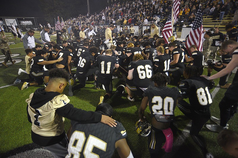 Staff file photo by Matt Hamilton / Calhoun football coach Clay Stephenson and the Yellow Jackets are headed to the GHSA Class AAAAA quarterfinals thanks to Friday's home win against Kell.