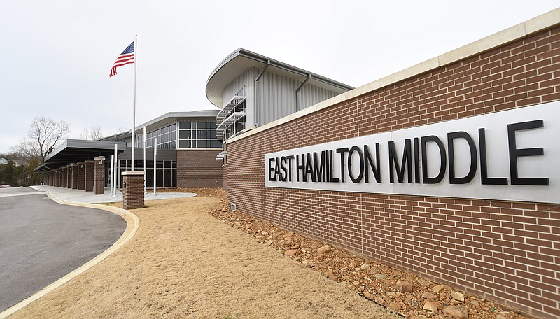 Staff Photo by Matt Hamilton / East Hamilton Middle School in Apison is pictured on Jan. 22, 2021.