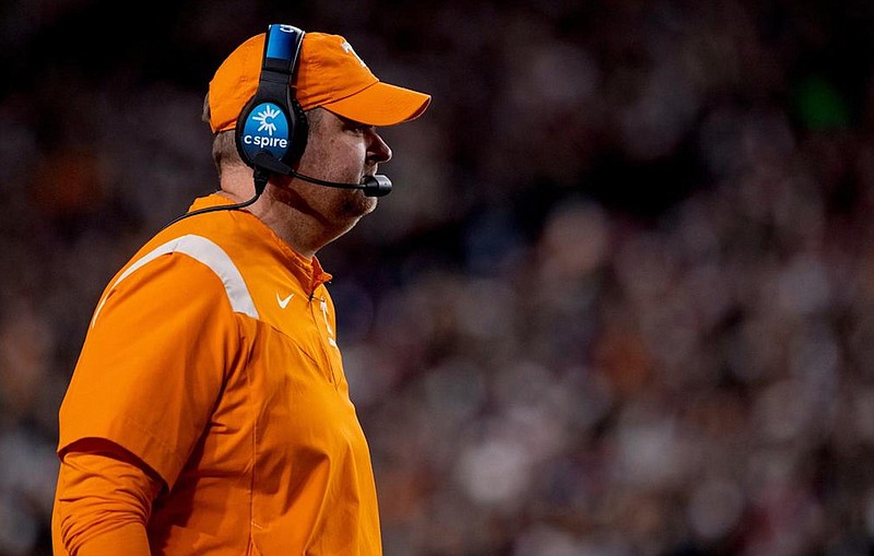 Tennessee Athletics photo / After enduring a 63-38 loss at South Carolina on Saturday night, Josh Heupel and the Tennessee Volunteers dropped from No. 5 to No. 10 in the College Football Playoff rankings.