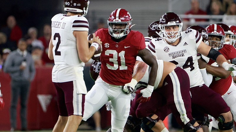 Crimson Tide photos / Alabama junior outside linebacker Will Anderson is expected to suit up for the final time at Bryant-Denny Stadium this Saturday when the Crimson Tide host rival Auburn.