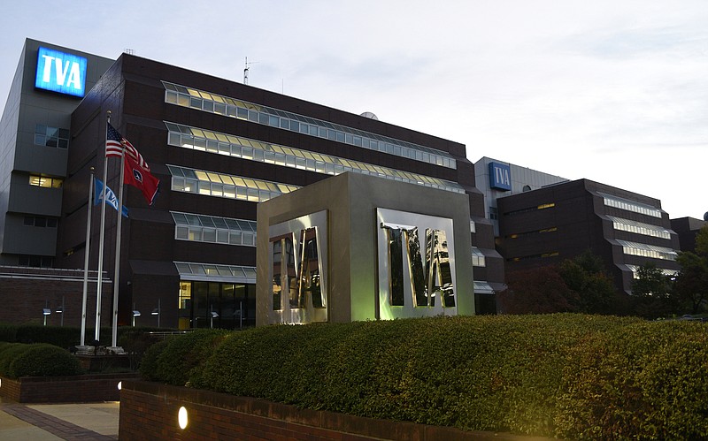 Staff file photo / The Tennessee Valley Authority building in downtown Chattanooga is shown in 2016.