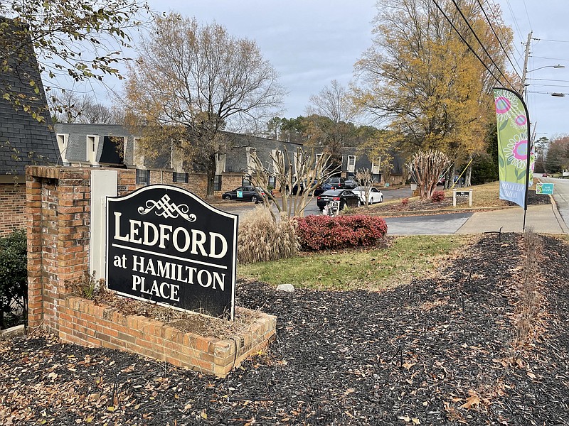 Photo by Dave Flessner / The Ledford at Hamilton Place includes 121 apartments on North Concord Road and sold this month for $16.4 million