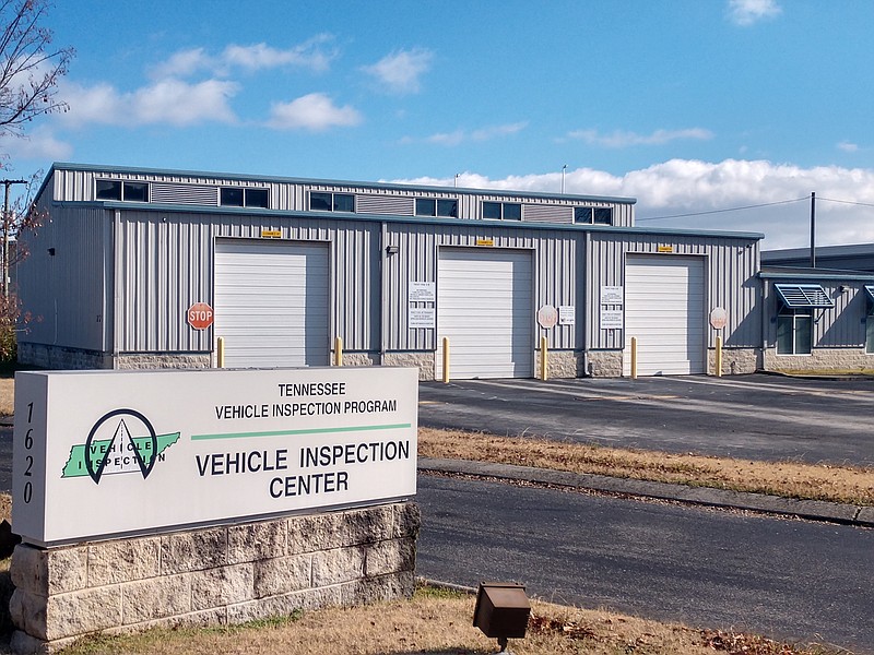 Staff photo by Mike Pare / A former vehicle inspections center on Riverfront Parkway is on the market for $2.25 million.