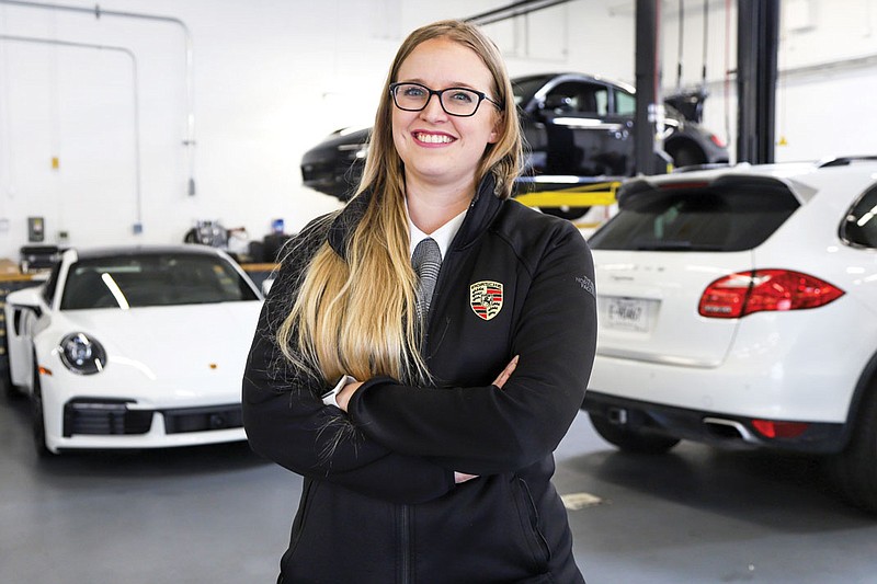 Photography by Olivia Ross / Porsche of Chattanooga service manager Christa Holloway