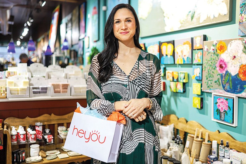 Photography by Olivia Ross / Heyou Gifts owner Ashley Zimmerman visits Plum Nelly Shop & Gallery, one of her Chattanooga merchant partners.