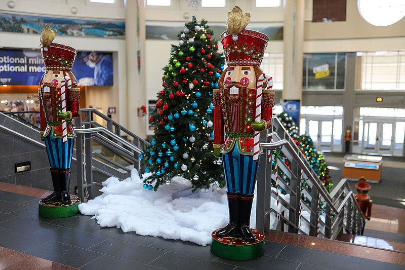 Staff photo by Olivia Ross  / The Chattanooga Airport displays holiday decorations on Nov. 21.