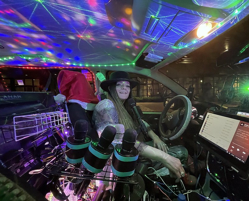 Ringgold, Ga. resident Beverly Salhany is the owner and creative mind behind Magic Karaoke Rides — a chauffeur service with lights, music, microphones and outside speakers. / Photo by Jennifer McNally