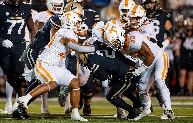 Tennessee Athletics photo / Tennessee second-year defensive coordinator Tim Banks is hoping his Volunteers can build on their last performance, which was their 56-0 blanking of Vanderbilt in Nashville on Nov. 26.