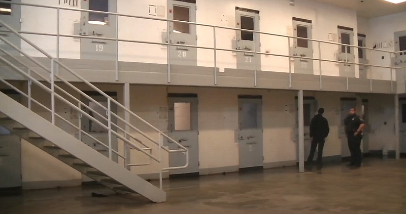 A still from the Silverdale Detention Center video.