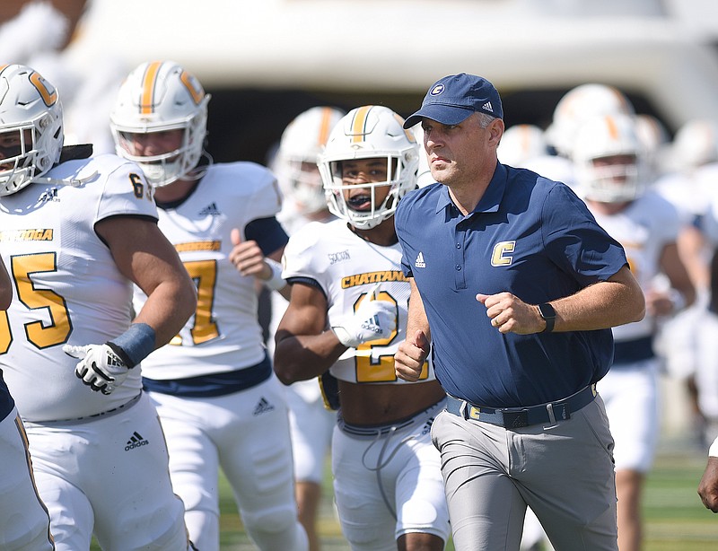 Staff photo by Matt Hamilton / UTC football coach Rusty Wright and his staff will begin to see the results of their work on the recruiting trail Wednesday.