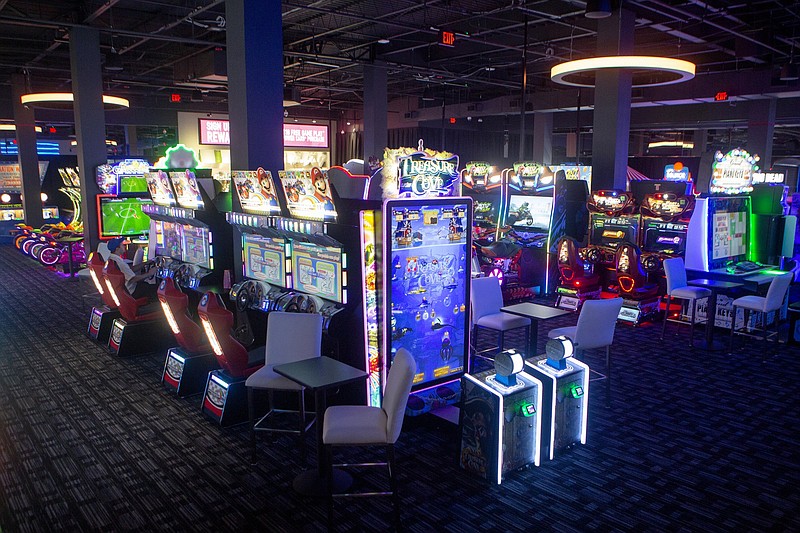 Staff file photo / Arcade games are included in New Year's Eve entertainment at Dave & Buster's at Hamilton Place.