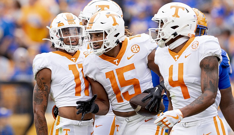 Tennessee Athletics photo / With Jalin Hyatt (11) and Cedric Tillman (4) bypassing Tennessee’s upcoming appearance in the Orange Bowl, the Volunteers will be turning to Bru McCoy as a primary target for quarterback Joe Milton III.