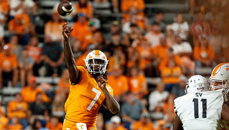 Tennessee Athletics photo / Tennessee fifth-year senior quarterback Joe Milton III and his powerful right arm will be in the spotlight Friday night when the No. 7 Volunteers face No. 6 Clemson in the Orange Bowl.