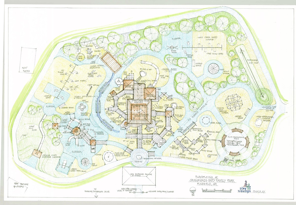 New Park For People With Planned For Ringgold Georgia 102632997 Crossroads Unity Park Map T1200 